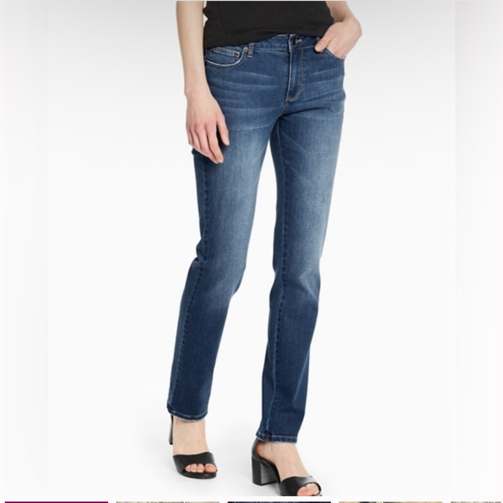 Garnet Hill Essential Straight Jeans 10